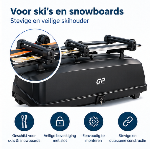 Bagagebox compleet met skihouder foto 6