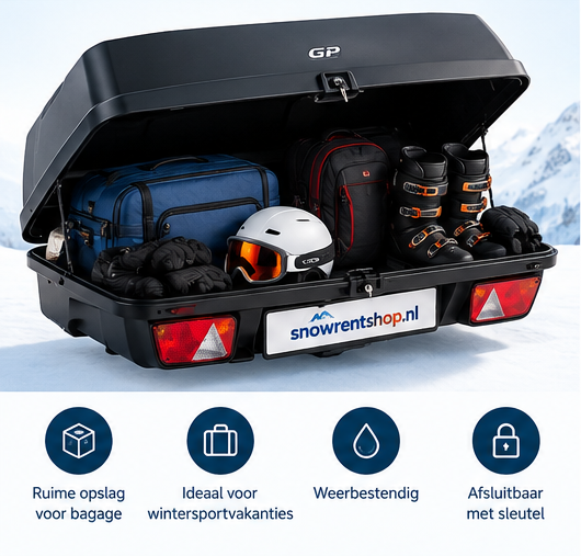 Bagagebox compleet met skihouder foto 5